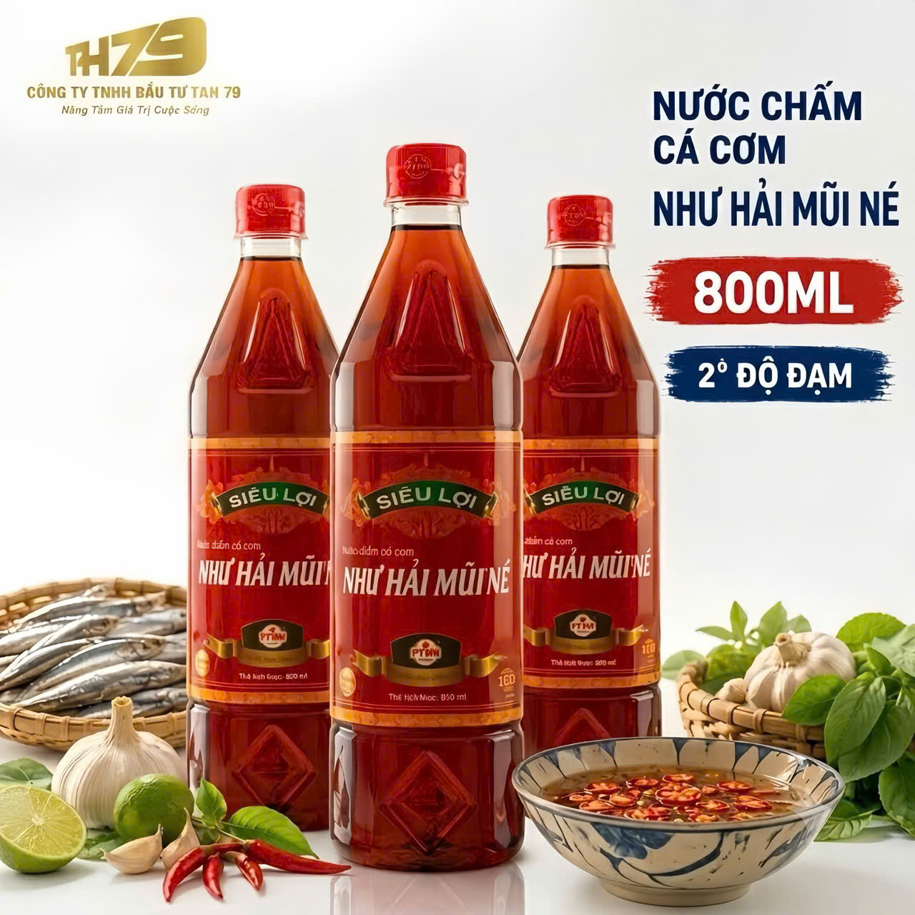 Nước Mắm Như Hải Phan Thiết Mũi Né 2 Độ Đạm chai 900ml - Nước Mắm Phan Thiết Mũi Né