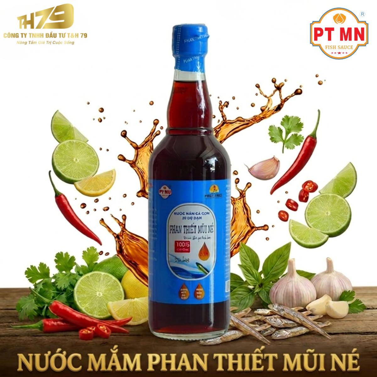 Nước Mắm Cá Cơm Truyền Thống Phan Thiết Mũi Né 30 Độ Đạm 500ML – Đậm Đà Từ 100% Cá Cơm Tươi